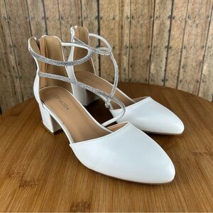 Women's White Strappy Women's Shoes (Cosmo-s)